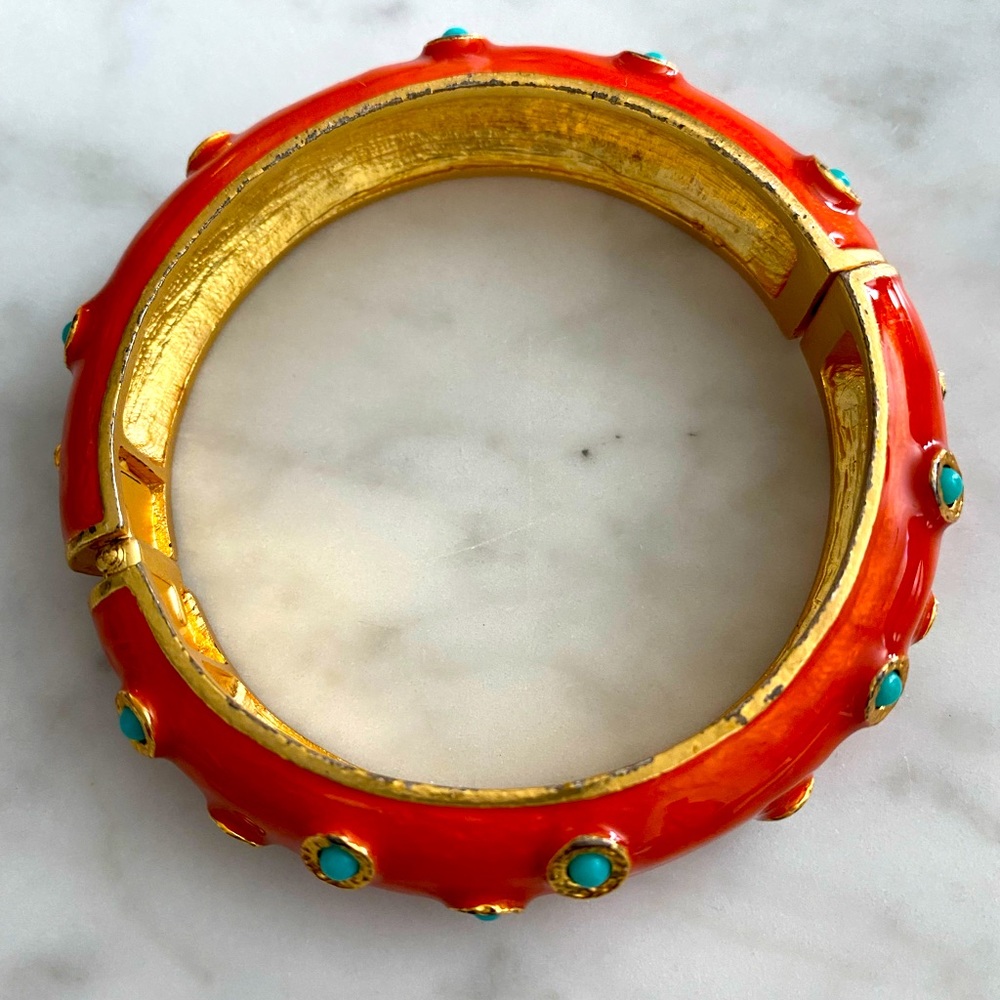 Enamel bracelet- clip on